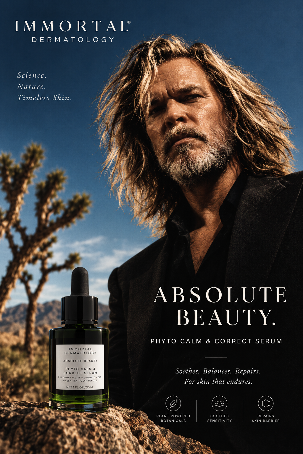 Absolute Beauty campaign featuring Phyto Calm & Correct Serum